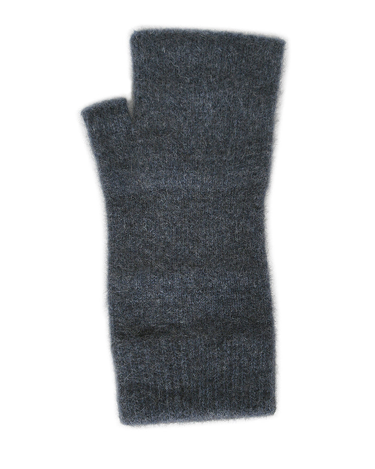 Plain Possum Merino Fingerless Mittens