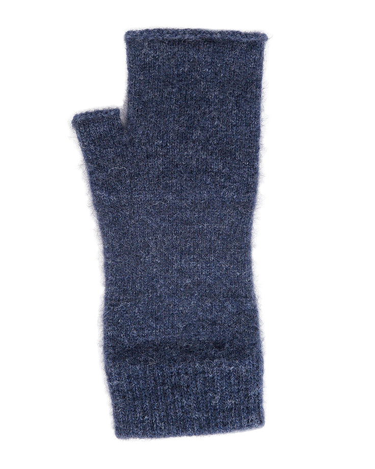 Plain Possum Merino Fingerless Mittens