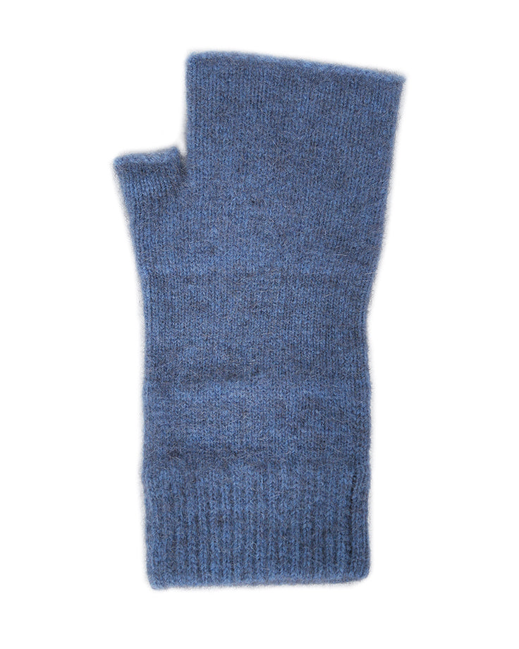 Plain Possum Merino Fingerless Mittens