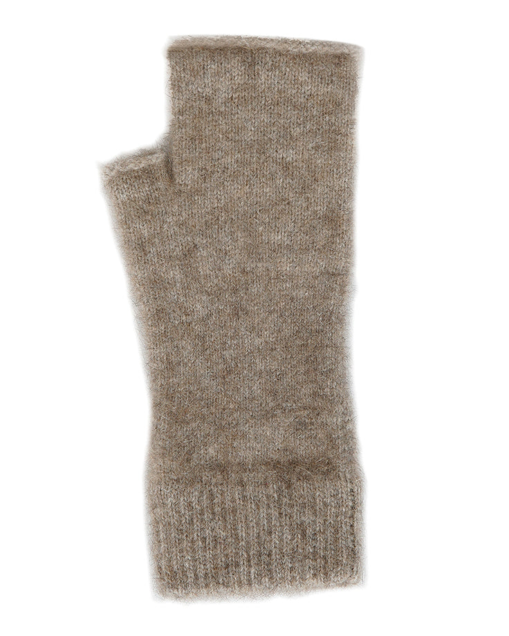 Plain Possum Merino Fingerless Mittens
