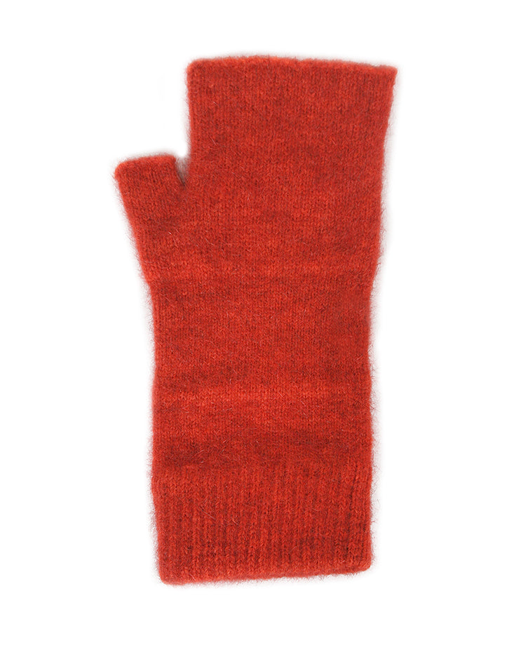 Plain Possum Merino Fingerless Mittens