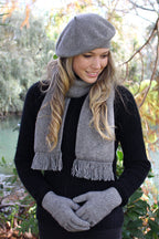 Plain Double Possum Merino Scarf
