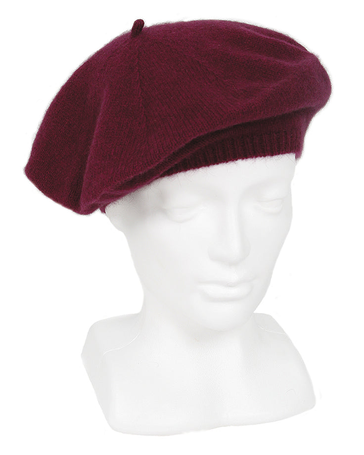 Plain Possum Merino Beret