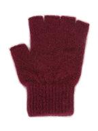 Ribbed Cuff Fingerless Possum Merino Gloves