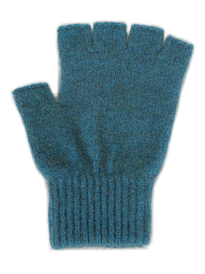 Ribbed Cuff Fingerless Possum Merino Gloves
