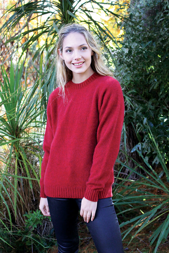 Plain Possum Merino Crew Neck Jumper Secondary image