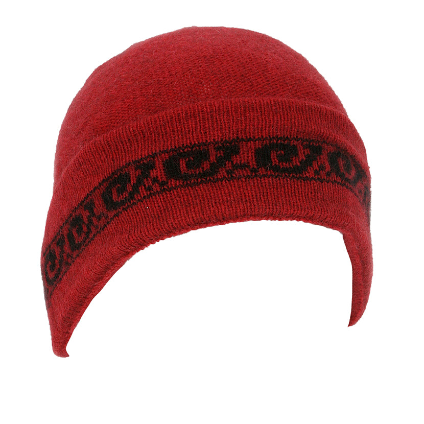 Koru Motif Possum Merino Beanie Secondary image