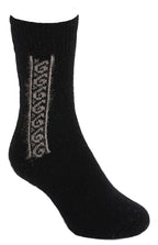Koru Motif Possum Merino Socks