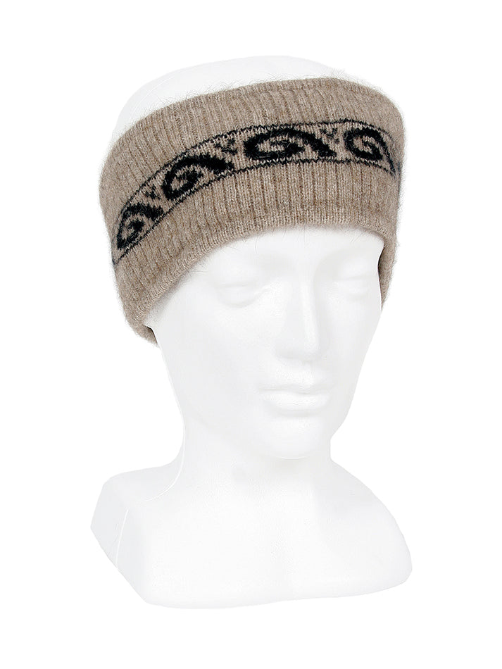 Koru Motif Possum Merino Headband
