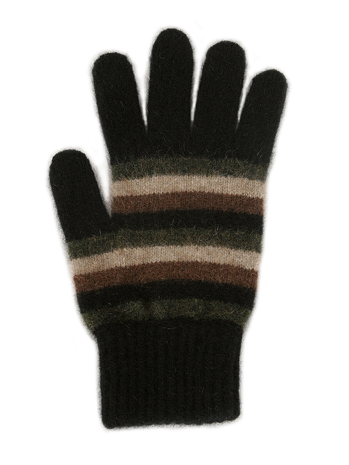 Multi Striped Possum Merino Glove