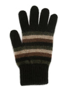 Multi Striped Possum Merino Glove