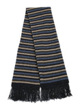 Possum Merino Multi Striped Scarf - Lothlorian Knitwear