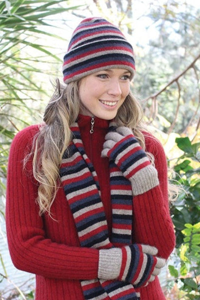 Striped Possum Merino Beanie Secondary image