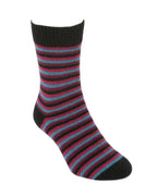 Multi Striped Possum Merino Socks
