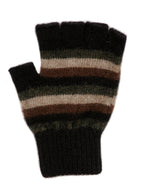 Multi Striped Possum Merino Fingerless Glove