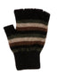 Multi Striped Possum Merino Fingerless Glove