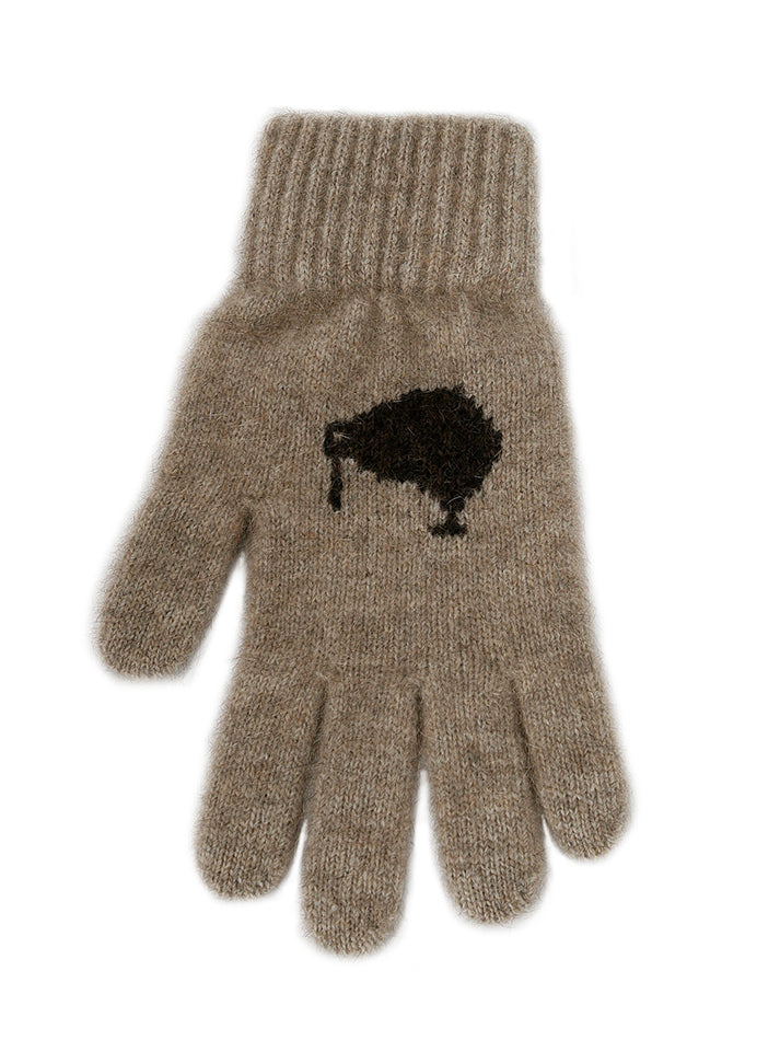 Possum Merino Kiwi Icon Glove - Lothlorian Knitwear