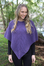 Lace Stitch Possum Merino Poncho