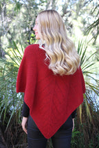 Lace Stitch Possum Merino Poncho