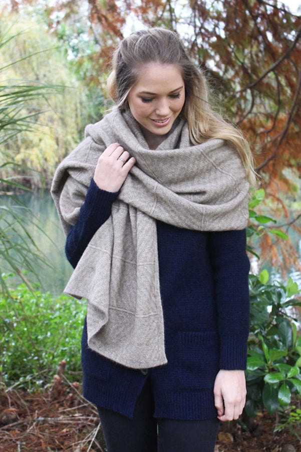 Chevron Possum Merino  Wrap Secondary image