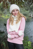 Alpaca Wool Gloves-Natural