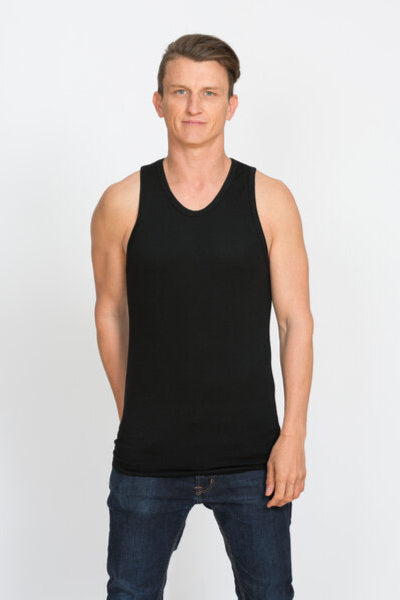 Round Neck Merino Singlet Main image