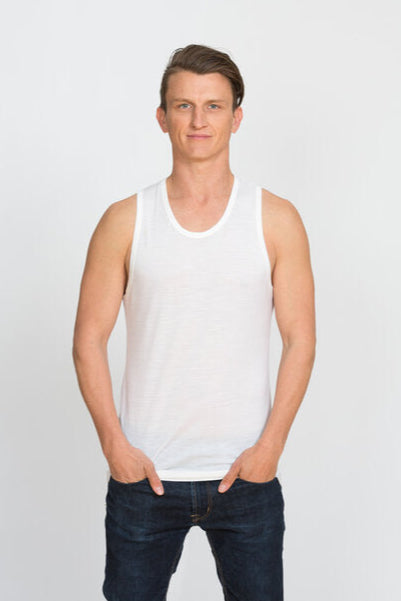 Round Neck Merino Singlet Secondary image