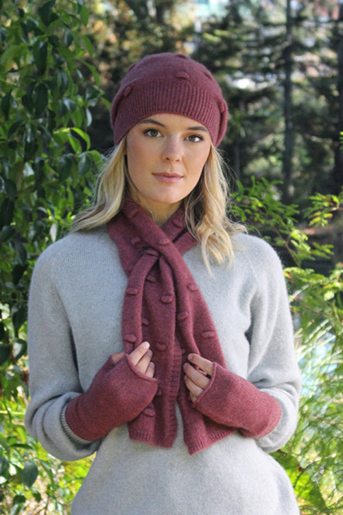 Bobble Detail Possum Merino Beanie