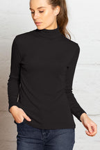 Polo Neck Merino Wool Top