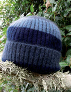 Childs Possum Merino Stripe Rib Beanie
