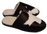 Calfskin Scuffs Black/White