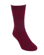 Casual Possum Merino Rib Sock Berry