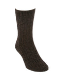 Casual Possum Merino Rib Sock Brown