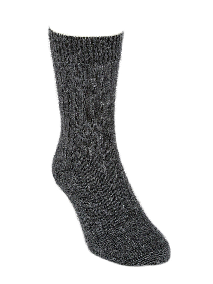 Casual Possum Merino Rib Sock Charcoal