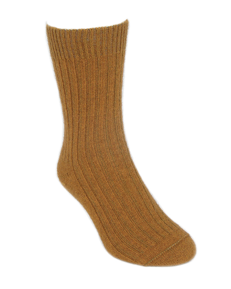 Casual Possum Merino Rib Sock Gold