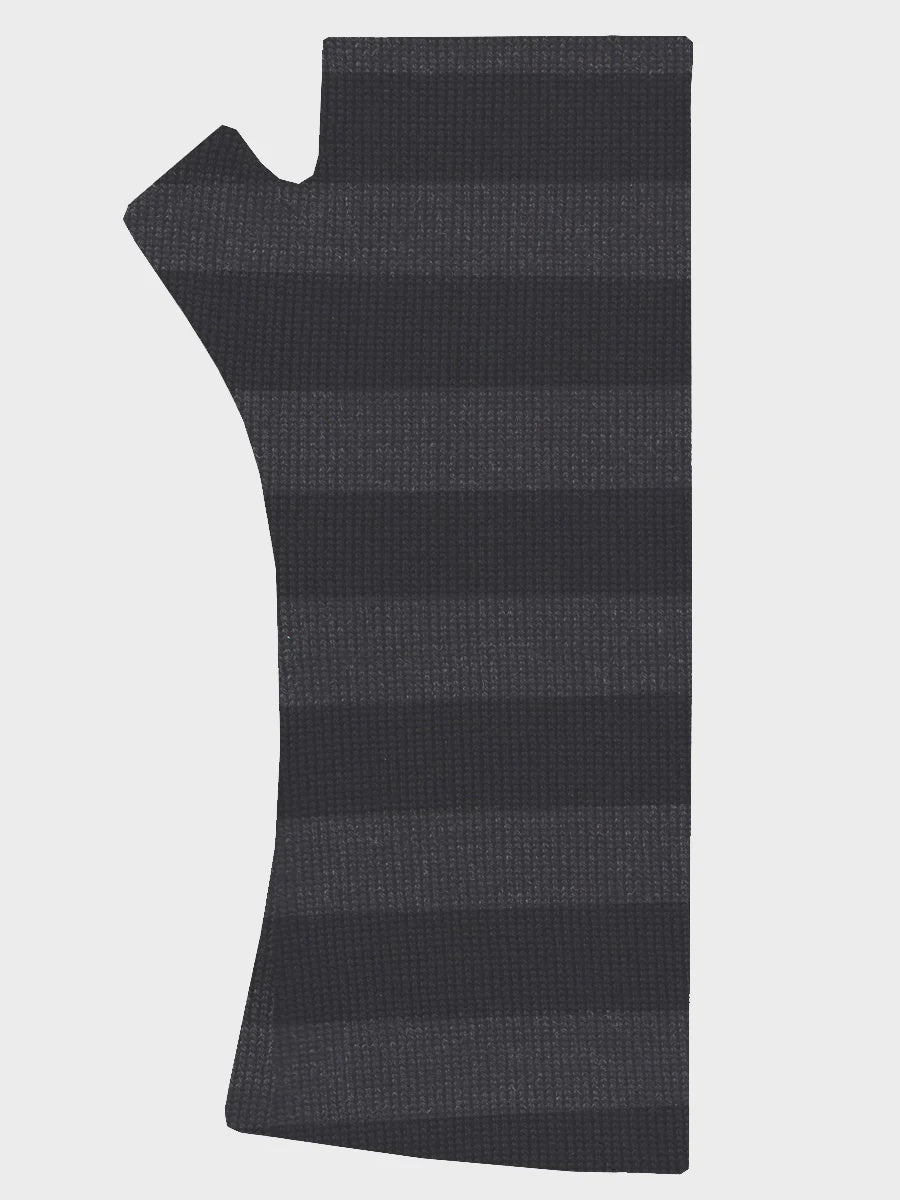 Merino Wool Black Stripe Gloves by Kate Watts