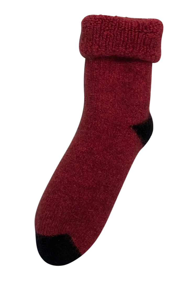 Plain Possum Merino Baby Socks