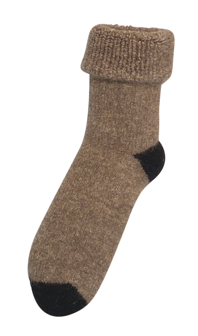 Plain Possum Merino Baby Socks