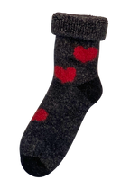Heart Possum Merino Baby Socks