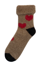 Heart Possum Merino Baby Socks