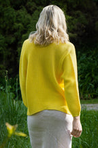 Dome Merino & Cotton Jacket buttercup back