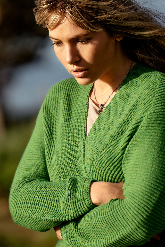 Dome Merino & Cotton Jacket Green Hero