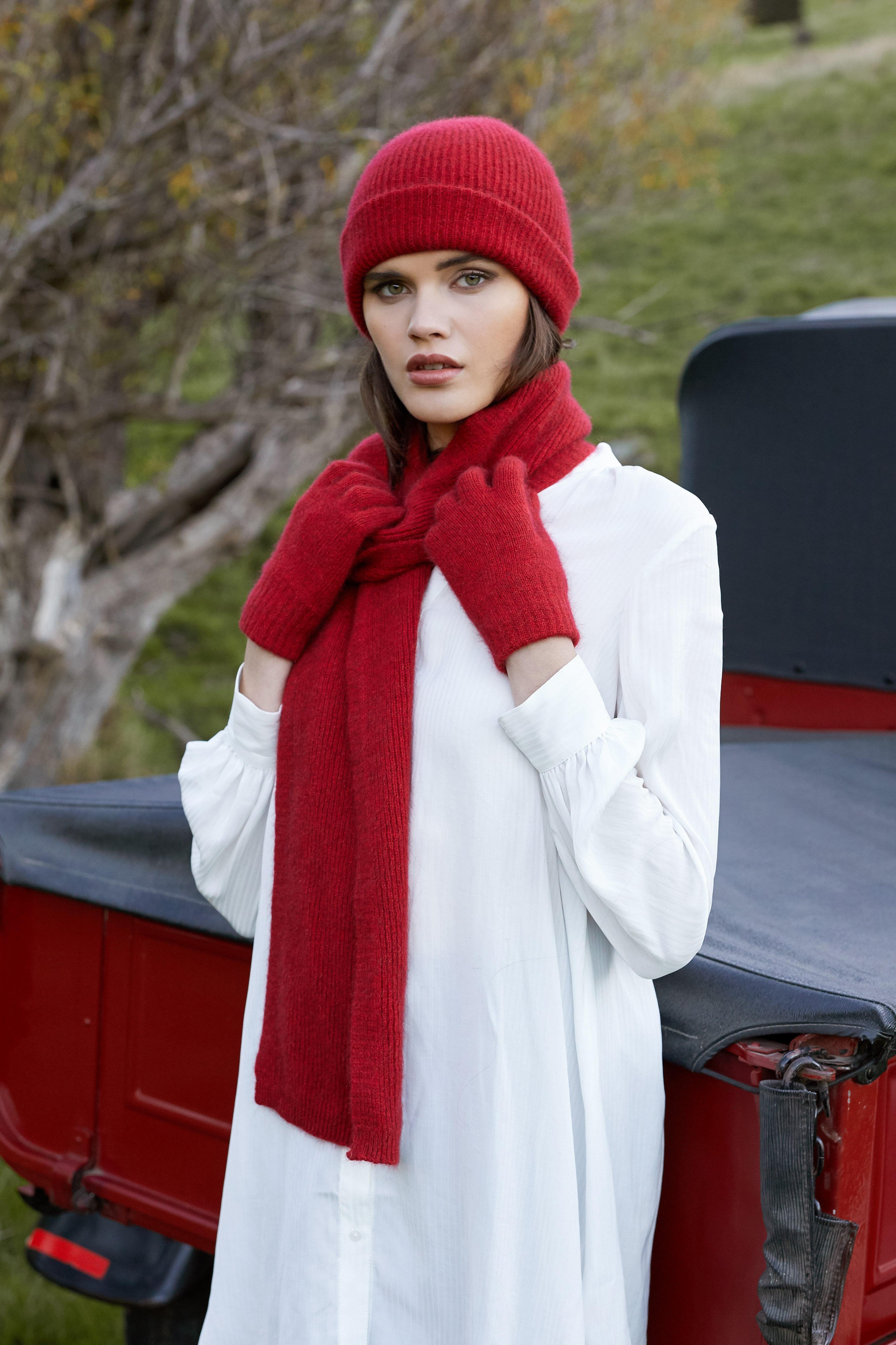 Possum Merino Fine Rib Scarf