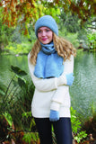 Grid Knit Alpaca Wool Scarf