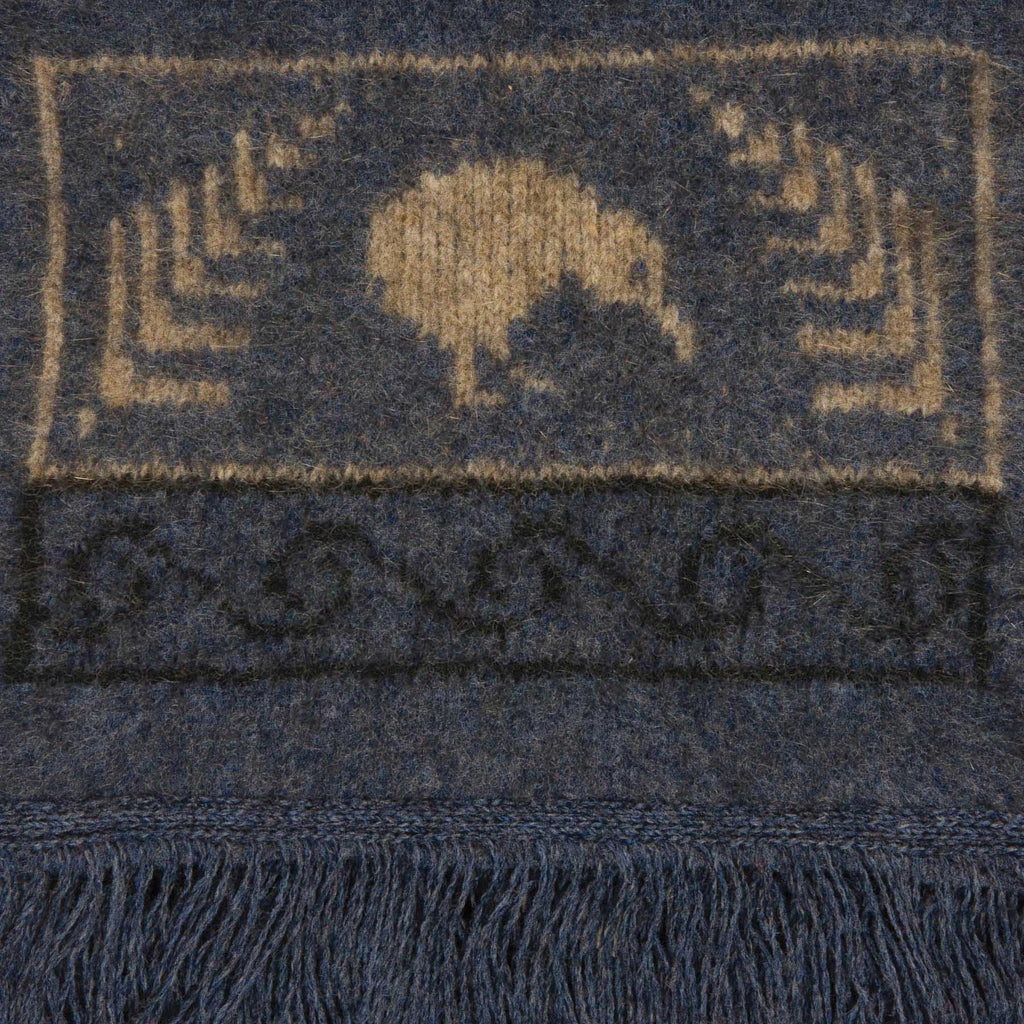 Kiwi Motif Possum Merino Scarf
