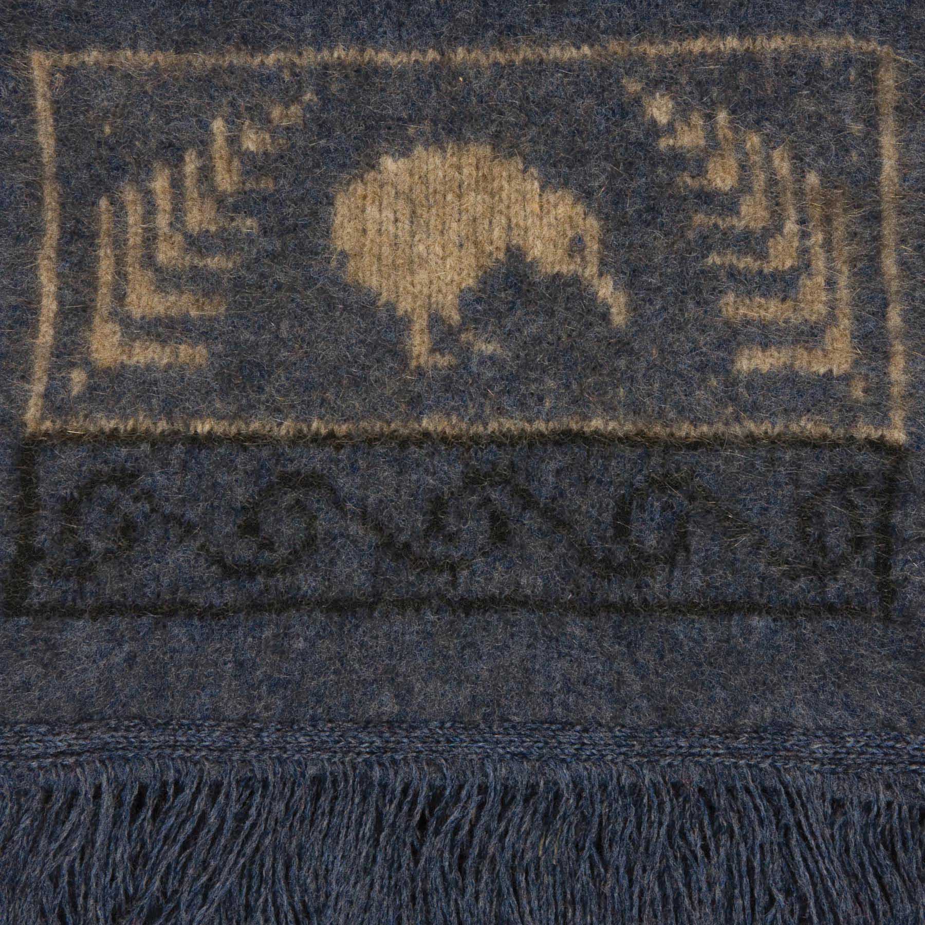 Kiwi Motif Possum Merino Scarf