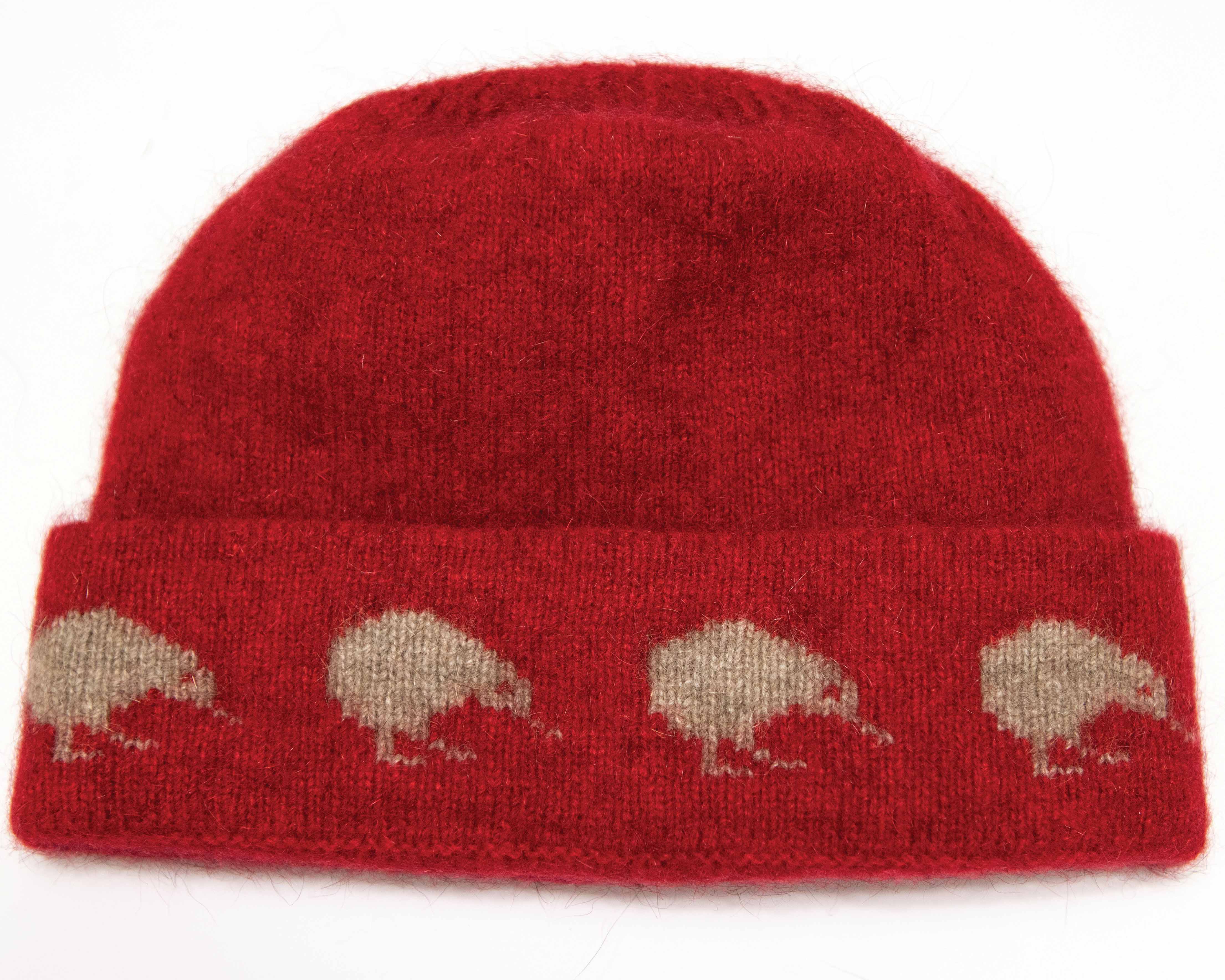 Kiwi Motif Possum Merino Beanie Secondary image