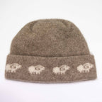 Sheep Motif Possum Merino Beanie