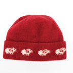 Sheep Motif Possum Merino Beanie