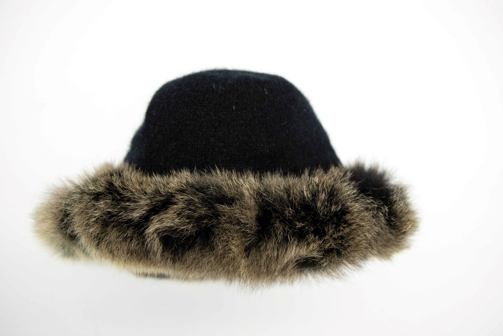 Fur Trim Possum Merino Beanie